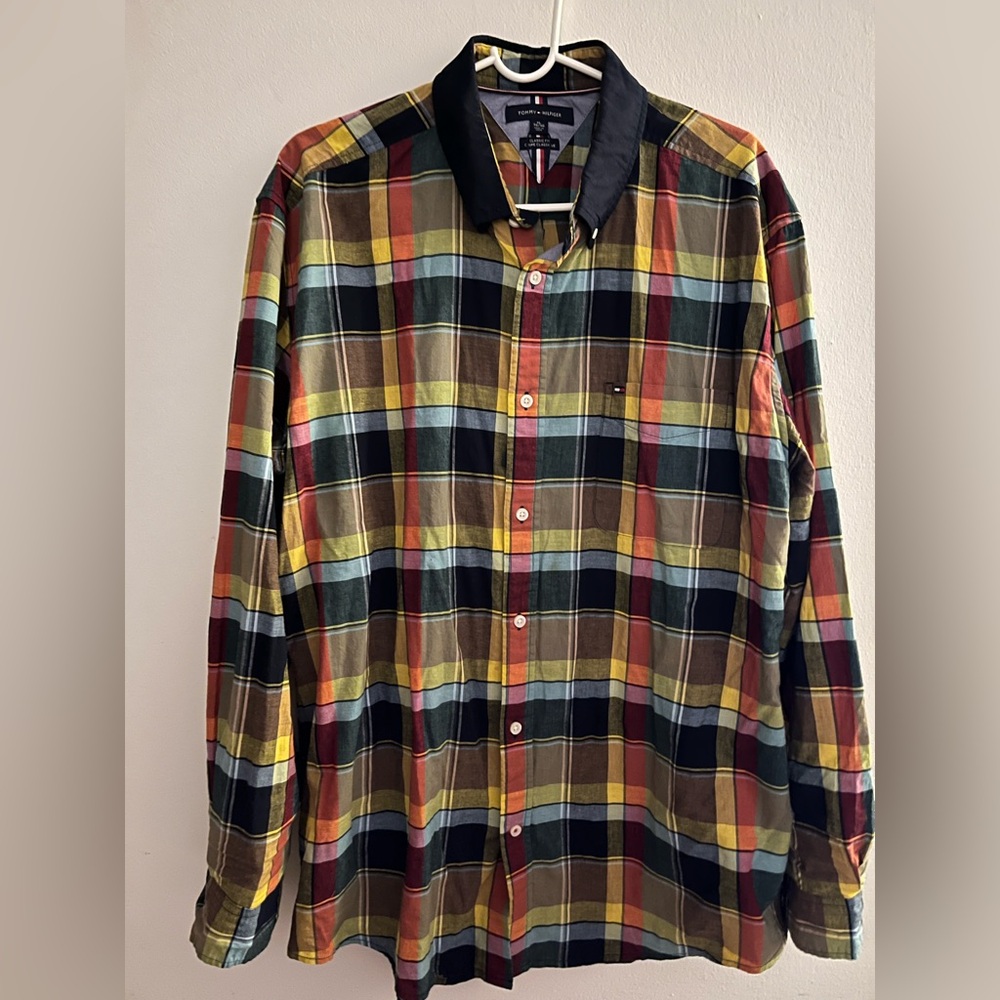 Tommy Hilfiger “Houston” Plaid Shirt Men’s XL